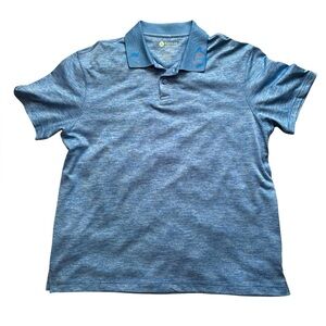 Haggar‎ Men's Size Large Blue Polo Golf Shirt Dri-fit